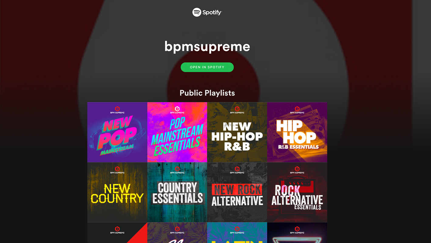 spotify bpm playlist