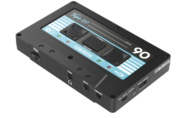 Black Reloop TAPE USB Mixtape Recorder with Retro Cassette Look 